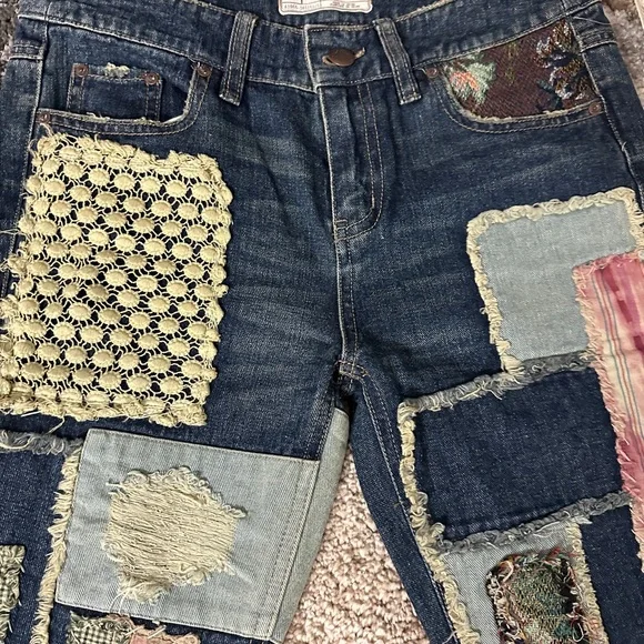 Free People Patchwork Women's Jeans